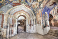 Frescoes, Transfiguration Cathedral, Monastery of St Euthymius, UNESCO World Heritage Site, Suzdal, Vladimir Oblast, Russia