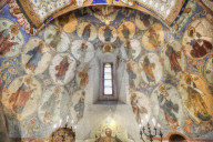 Frescoes, Transfiguration Cathedral, Monastery of St Euthymius, UNESCO World Heritage Site, Suzdal, Vladimir Oblast, Russia