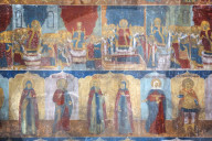 Frescoes, Church of St John the Baptist, UNESCO World Heritage Site, Yaroslavl, Yaroslavl Oblast, Russia