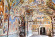 Frescoes, Elijah the Prophet Church, UNESCO World Heritage Site, Yaroslavl, Yaroslavl Oblast, Russia
