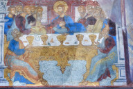 Frescoes, Church of Epiphany, UNESCO World Heritage Site, Yaroslavl, Yaroslavl Oblast, Russia