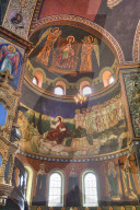 Frescoes, Holy Trinity Cathedral, Founded 1902, Sibiu, Transylvania Region, Romania