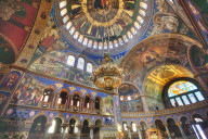 Frescoes, Holy Trinity Cathedral, Founded 1902, Sibiu, Transylvania Region, Romania