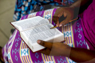 Sunday service at MEIA evangelical church, Grand Bassam, Ivory Coast.