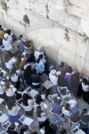 Section of the western wall reserved for women. Jerusalem, Israel.