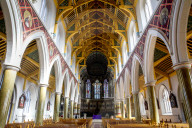 St Peter's catholic cathedral, Belfast, Northern Ireland. Nave. Ulster, U.K.