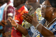Celebration for the 20th anniversary of Radio Maria in Cristo Risorto de Hedzranawoe catholic parish church, LomÃ©, Togo.