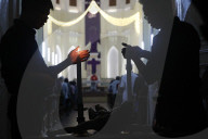 Gia Dinh Church. Holy Week. Catholic mass. Good Friday. Ho Chi Minh City. Vietnam.
