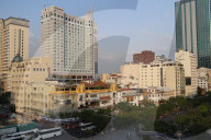 Nguyen Hue Street. District 1. Caravelle and Sheraton hotels. Ho Chi Minh City (Saigon). Vietnam.