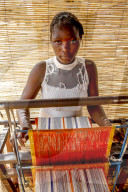 Young weaver in Koudougou, Burkina Faso.