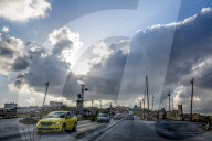 Road in the West Bank, Palestine.
