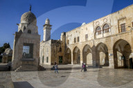 Shrines on the Haram esh-Sharif (Al Aqsa compound, Temple Mount), Jerusalem, Israel.