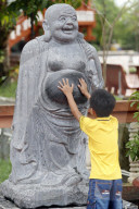 Truc Lam Phuong Nam buddhist temple. Angada statue. Can Tho. Vietnam.