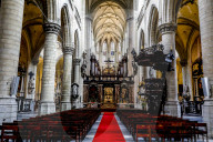 St James's catholic church, Antwerp, Belgium. Nave.