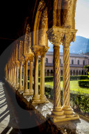 Santa Maria Nuova cathedral cloister, Monreale, Sicily, Italy.