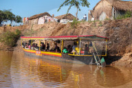 Tsiribihina river crossing near Belo Sur Tsiribihina, Menabe region, Western Madagascar