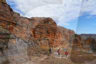 Eroded sandstone rock formations at Isalo National Park, Fianarantsoa province, Ihorombe Region, Southern Madagascar