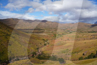 Landscape on the RN7 close to Ambalavao, Fianarantsoa province, Ihorombe Region, Southern Madagascar