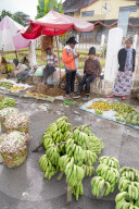 Daily market in front of Fianarantsoa train station, Ihorombe Region, Southern Madagascar