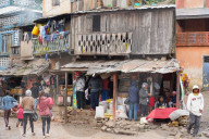 Daily market at Ambozontany, upper Fianarantsoa, Ihorombe Region, Southern Madagascar
