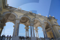 The Gloriette in the SchÃ¶nbrunn Palace gardens, Vienna, Wien, Austria, Europe