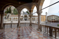 The Arcades of Loggia del Lionello and Loggia di San Giovanni, Piazza della LibertÃ , Udine, Friuli Venezia Giulia, Italy, Europe