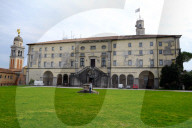 Udine Castle and Santa Maria al Castello bell tower, Udine, Friuli Venezia Giulia, Italy, Europe