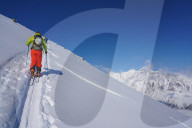 Ski touring in the Lyngen Alps, Lyngen peninsula, Troms County, Norway, Europe