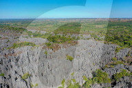 The karst limestone formation at Parc National des Tsingy de Bemaraha, Tsiribihina region, Madagascar
