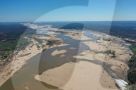 Mangoky river on the road from Manja to Morombe, Madagascar