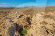 Ilakaka sapphire mine is one of Earth's largest known alluvial sapphire deposits, Ilakaka, Ihorombe Region, Madagascar