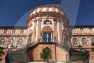 Biebrich Palace (Schloss Biebrich), built as a Baroque summer residence for the Duke of Nassau, in Wiesbaden, Hesse, Germany