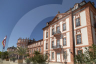 Biebrich Palace (Schloss Biebrich), built as a Baroque summer residence for the Duke of Nassau, in Wiesbaden, Hesse, Germany