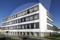 The Bauhaus Building, designed by Walter Gropius in 1926, a UNESCO World Heritage Site in Dessau, Saxony Anhalt, Germany