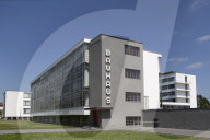 The Bauhaus Building, designed by Walter Gropius in 1926, a UNESCO World Heritage Site in Dessau, Saxony Anhalt, Germany