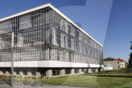 The Bauhaus Building, designed by Walter Gropius in 1926, a UNESCO World Heritage Site in Dessau, Saxony Anhalt, Germany