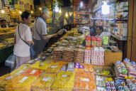 Grocery stall in the Psar Chas Old Market in the centre of Siem Reap, the important north west tourist town; Siem Reap, Cambodia