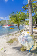 Sailing boats anchoring in Port Elizabeth, Admiralty Bay, Bequia, The Grenadines, St. Vincent and the Grenadines, Windward Islands, West Indies, Caribbean, Central America