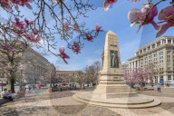 View of John Marshall Park on Pennsylvania Avenue, Washington DC, District of Columbia, United States of America
