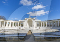 View of Memorial Amphitheater in Arlington National Cemetery, Washington DC, District of Columbia, United States of America
