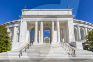 View of Memorial Amphitheater in Arlington National Cemetery, Washington DC, District of Columbia, United States of America