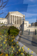View of Supreme Court of the United States in spring, Washington D.C., United States of America, North America