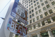 View of beginning of Rout 66, Downtown Chicago, Illinois, United States of America, North America