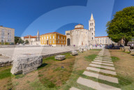 View of Cathedral of St. Anastasia, Zadar, Zadar county, Dalmatia region, Croatia, Europe