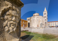 View of Cathedral of St. Anastasia, Zadar, Zadar county, Dalmatia region, Croatia, Europe