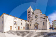 View of Catholic Church and Museum, Zadar, Zadar county, Dalmatia region, Croatia, Europe
