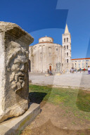 View of Cathedral of St. Anastasia, Zadar, Zadar county, Dalmatia region, Croatia, Europe