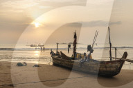 Sunrise at Busua Beach, Busua, Ghana, Africa