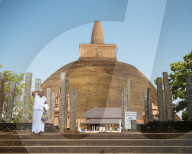 Abhayagiri Dagoba, Anuradhapura, North Central Province, Sri Lanka, Asia