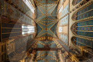 Interior of Saint Mary's Basilica (Bazylika Mariacka), Krakow, Malopolskie, Poland, Europe